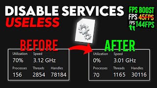 DISABLE these SERVICES to Completely OPTIMIZE Windows for Gaming amp Performance  2024 [upl. by Aivuy]