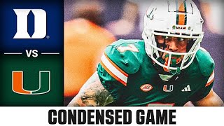 Duke vs Miami Condensed Game  2024 ACC Football [upl. by Yeldar]