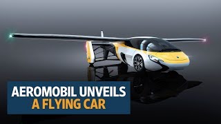 AeroMobils flying car unveiled at Paris Air Show [upl. by Burrill]