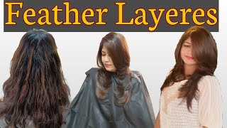 Soft Feathered LayersFeather Layere Haircut For Long HairARichHairCraft [upl. by Asilana]