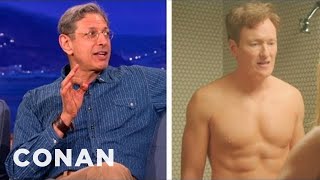 Jeff Goldblum Admires Conans 6Pack  CONAN on TBS [upl. by Reyaht517]