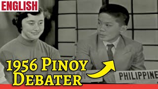 1956 Filipino Debater Raul Contreras quotWhat is Prejudicequot FULL English Discussion Reaction  U3 [upl. by Nodyl327]