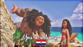 Moana  Vaiana Youre welcome Croatian SampT [upl. by Ellene]