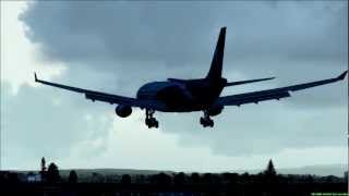 Approaching Auckland Airport Oman Air A330300 [upl. by Asiret]