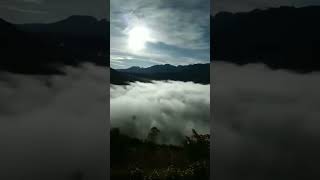 Imponente vista de un hermoso mar de nubes en el Páramo de Apartaderos desde la Posada Casa Solar [upl. by Annasus]