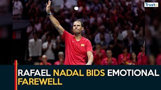 22Time Grand Slam Winner Rafael Nadal Bids Emotional Farewell  Sports Update [upl. by Cressler561]