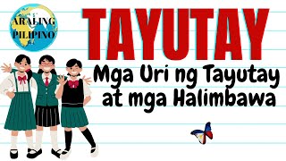 Tayutay  Mga Uri ng Tayutay at Mga Halimbawa  Filipino Aralin Tayutay Figure of Speech amp Example [upl. by Ehcor]