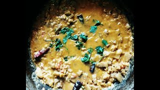 Vazhai Thandu Kootu in Tamil  Banana Stem Dal Kootu in Tamil [upl. by Philemol]