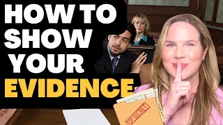 EASY Hack to show Your Evidence to to the judge at a Restraining Order Court Hearing [upl. by Anneis]