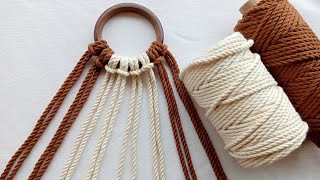 Macrame  Simple Diy Macrame Wall Hanging Easy Macrame Plant Hanger Tutorial [upl. by Yevoc]