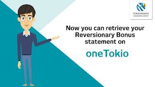 How to Download Reversionary Bonus Statement on oneTokio [upl. by Nywroc]