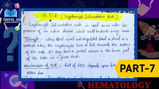 Erythrocyte sedimentation rate  esr test in hindi  western green method  wintrobe method [upl. by Ahsrav]