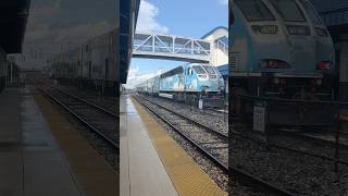 515 departs Tri rail Railfanning pt 1 v2 [upl. by Eeldivad]