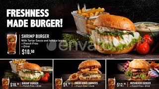 Restaurant Food Menu Video  After Effects Template [upl. by Isabeau297]