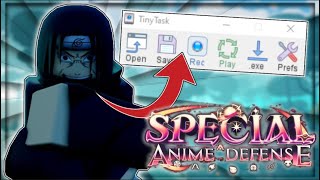 ITACHI TinyTask And Easy Gem Macro Special Anime defense [upl. by Jain]