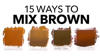 What Colors Make Brown The Ultimate Guide To Mixing Brown [upl. by Ennovihc521]