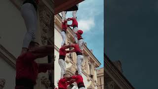 Els Castellers de Vilafranca Valls i Tarragona avui a SantFèlix24 fmvila castellers [upl. by Soutor]