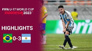 Brazil vs Argentina  03  Highlights  FIFA U17 World Cup 2023  Argentina vs Brasil Sub 17 [upl. by Eelyahs15]