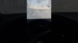 Winter cold start skoda Fabia 19sdi after freezing rain coldstart skoda sdi vw [upl. by Rema]