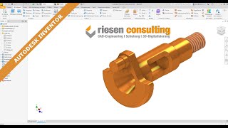 Autodesk Inventor  3D Modell  Bauteil zeichnen Schulung CAD Deutsch Tutorial [upl. by Morvin856]