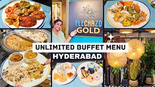 Flechazo Gold Restaurant Madhapur Hyderabad  Best Unlimited Buffet  New Buffet In Hyderabad [upl. by Damarra304]