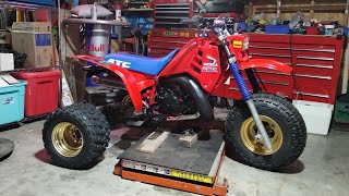 1985 Honda atc250r wakes up from year long hibernation [upl. by Cary278]