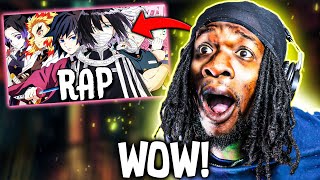 WOW  HASHIRA RAP CYPHER  RUSTAGE ft Shwabadi Cam Steady HalaCG amp More DEMON SLAYER REACTION [upl. by Araccot77]