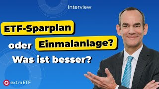 ETFSparplan oder Einmalanlage Wie am besten anlegen [upl. by Llirpa]