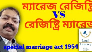 Registration of Marriage or Court Marriage or Registry Marriage under Special Marriage Act 1954 [upl. by Nyltyak]