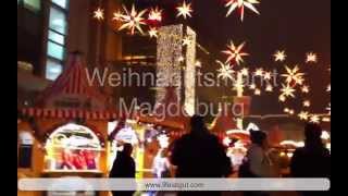 Рождество в Германии 2014 Weihnachtsmarkt Magdeburg [upl. by Nylodnewg]