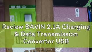 Review BAVIN 21A Charging amp Data Transmission Convertor USB OTG Adapter for Micro  TypeC [upl. by Eilis]