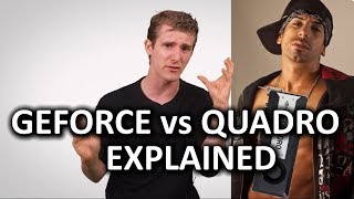 GeForce vs Quadro as Fast As Possible [upl. by Chickie211]