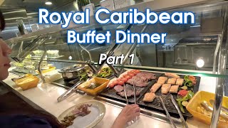 Royal Caribbean Buffet Dinner Part 1  Welcome Aboard Indian amp Italian Theme [upl. by Mackler381]