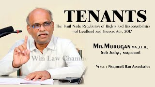 The Tamil Nadu Regulation of Rights and Responsibilities of Landlord and Tenants Act 2017 [upl. by Uht]