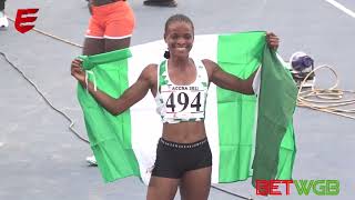 Esther Elo Joseph won a priceless silver medal for Nigeria in the womens 400m finals accra2023 [upl. by Urian875]