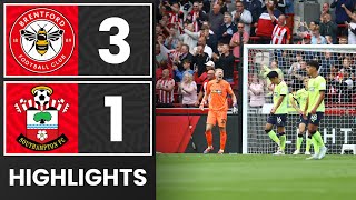 HIGHLIGHTS Brentford 31 Southampton  Premier League [upl. by Nalid]