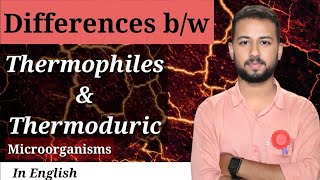 Thermoduric vs thermophiles in english  temperature loving microorganisms  extremophiles [upl. by Nothgiel534]