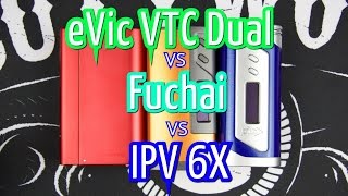 Confronto BATTERY BOX dual battery eVic VTC Dual Vs Fuchai Vs IPV 6X  ITA [upl. by Adnuhsed286]