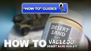 VALLEJO DESERT SAND  DIORAMA HOW TO GUIDE [upl. by Jabez]