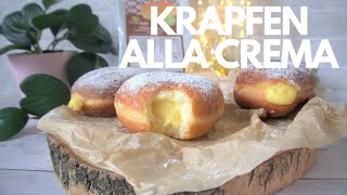 KRAPFEN SENZA GLUTINE  Bomboloni alla crema  Ricetta facile  Anthea e Giacomo [upl. by Cartwell]