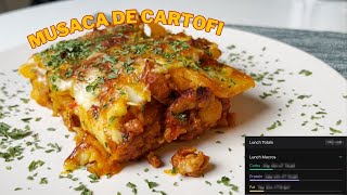 Musaca de cartofi cu carne tocata vita sau porc [upl. by Cattima112]