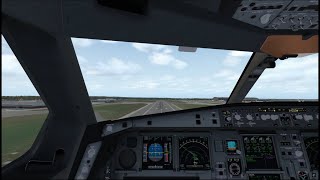 Toliss A340 Takeoff EGLL 27L XP11 [upl. by Nussbaum]