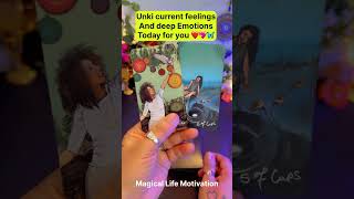 ❤️Unki Current Feelings Hindi Tarot❤️Tarot card reading today🧿 tarotreading viral shorts [upl. by Sipple724]