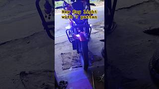 Bike new fog lights installation with 7 pattern bikeaccessories tranding automobile viralvideo [upl. by Kowal]