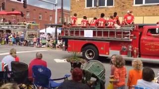 Apple Festival 2016 parade  Murphysboro athletes [upl. by Amiarom]