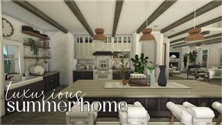 Bloxburg  Luxurious TwoStory Summer Family Home  Roblox  House Build [upl. by Travers]