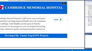 Hospital Management System using SQL and Aspnet C Free [upl. by Ariad374]