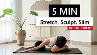 Stretch amp Sculpt  Flexibility for a Slim Waist amp Flat Abs  Fitwithparis [upl. by Ilime]