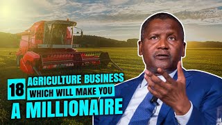 18 Agriculture Business Ideas That Will Make You A Millionaire [upl. by Asilenna144]