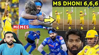 DHONI 3 BALLS 3 SIXES 🥵🔥 ROHIT SHARMA CENTURY  MI VS CSK 2024 [upl. by Duck]